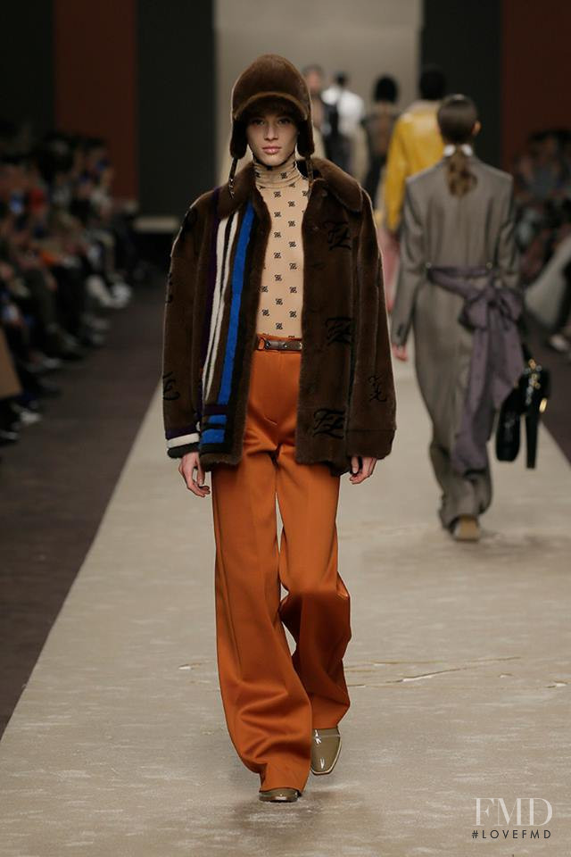 Sarah Dahl featured in  the Fendi fashion show for Autumn/Winter 2019