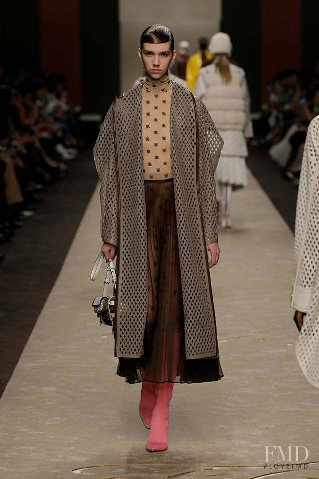 Bente Oort featured in  the Fendi fashion show for Autumn/Winter 2019