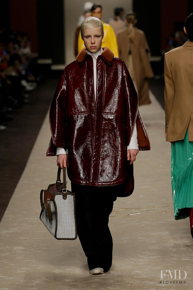 Edie Campbell featured in  the Fendi fashion show for Autumn/Winter 2019