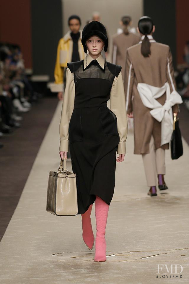 Sara Grace Wallerstedt featured in  the Fendi fashion show for Autumn/Winter 2019