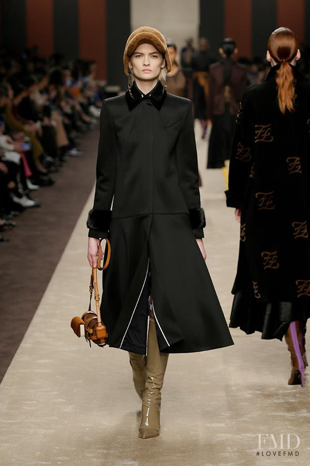 Lara Mullen featured in  the Fendi fashion show for Autumn/Winter 2019