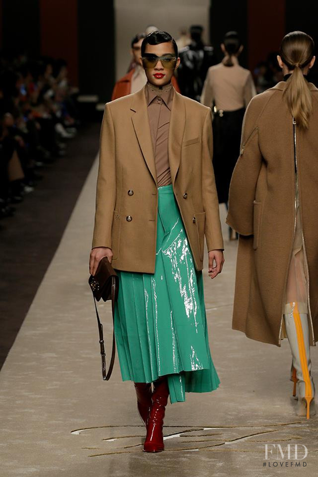 Selena Forrest featured in  the Fendi fashion show for Autumn/Winter 2019