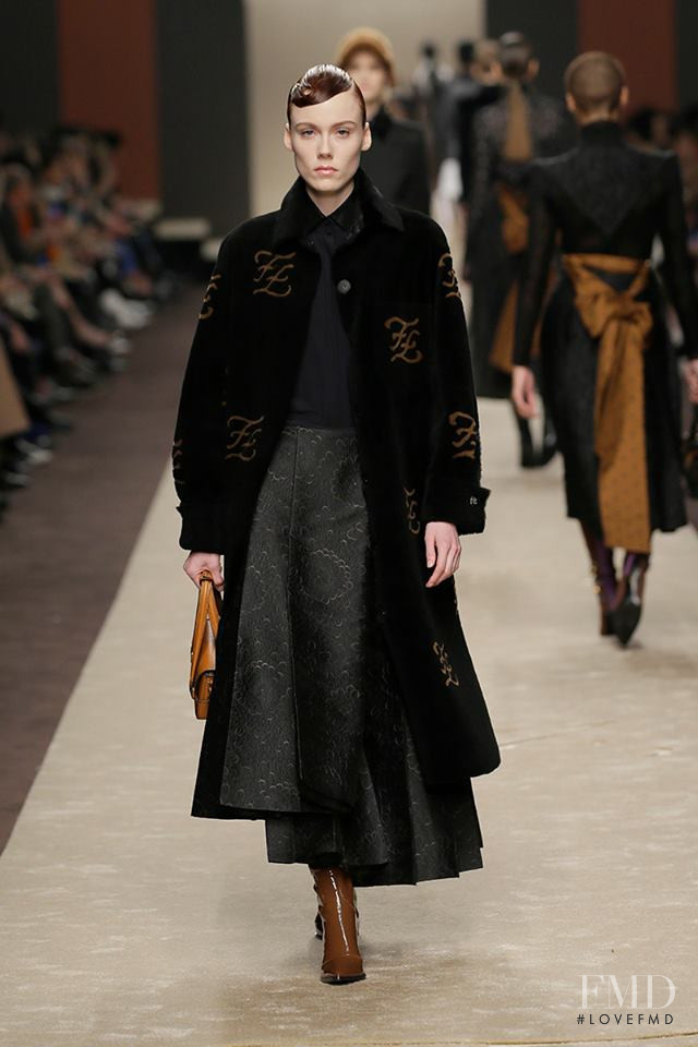 Kiki Willems featured in  the Fendi fashion show for Autumn/Winter 2019