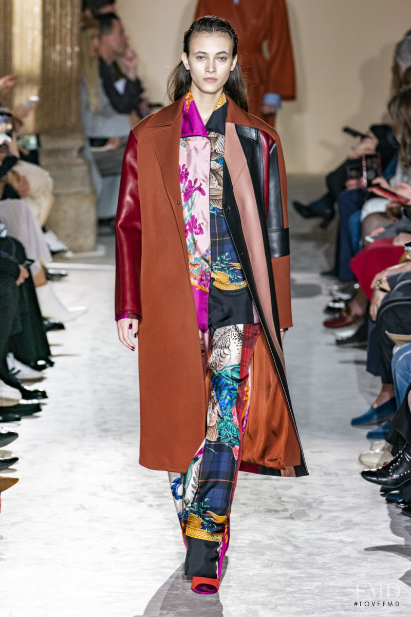 Greta Varlese featured in  the Salvatore Ferragamo fashion show for Autumn/Winter 2019