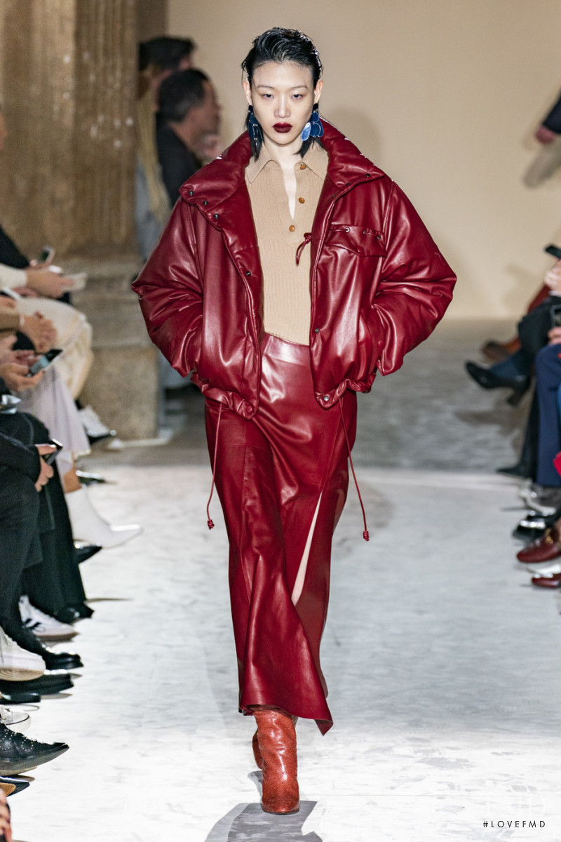 So Ra Choi featured in  the Salvatore Ferragamo fashion show for Autumn/Winter 2019