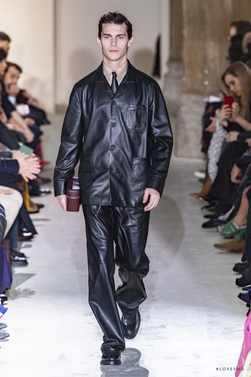 Vincent Lacrocq featured in  the Salvatore Ferragamo fashion show for Autumn/Winter 2019