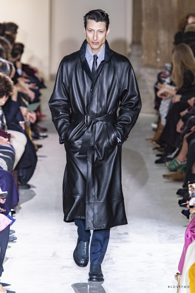 Jonas Mason featured in  the Salvatore Ferragamo fashion show for Autumn/Winter 2019