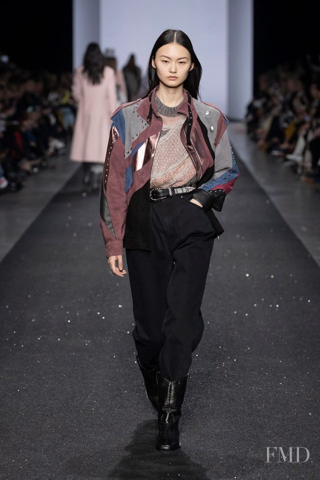 Cong He featured in  the Alberta Ferretti fashion show for Autumn/Winter 2019