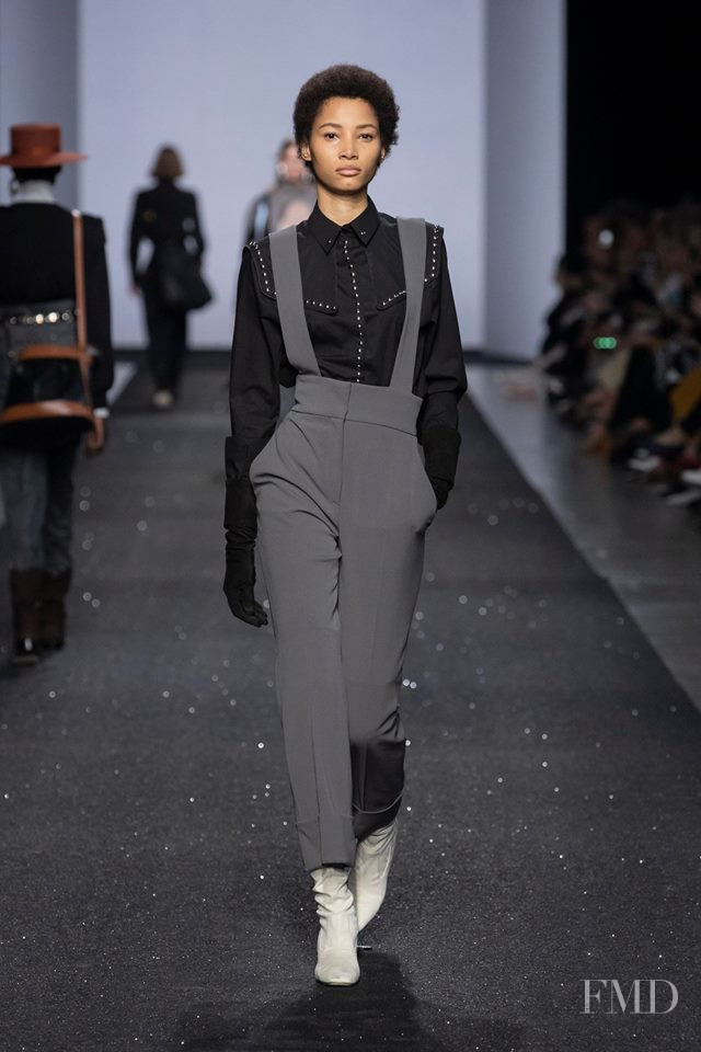 Lineisy Montero featured in  the Alberta Ferretti fashion show for Autumn/Winter 2019