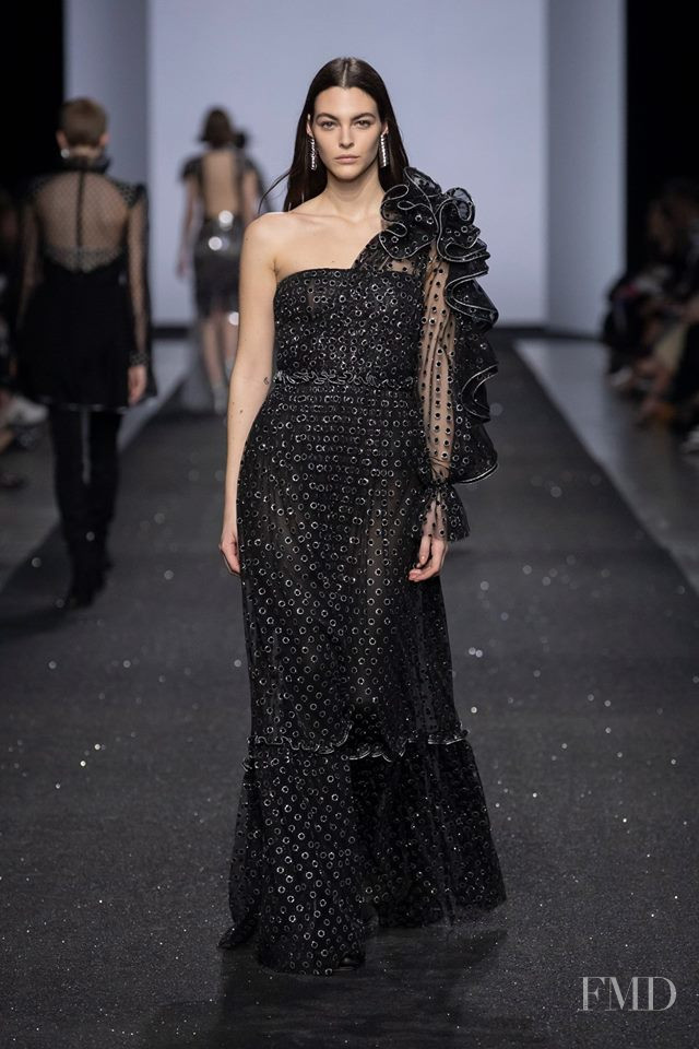 Vittoria Ceretti featured in  the Alberta Ferretti fashion show for Autumn/Winter 2019