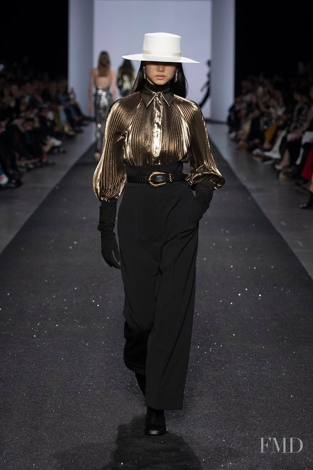 Yoon Young Bae featured in  the Alberta Ferretti fashion show for Autumn/Winter 2019