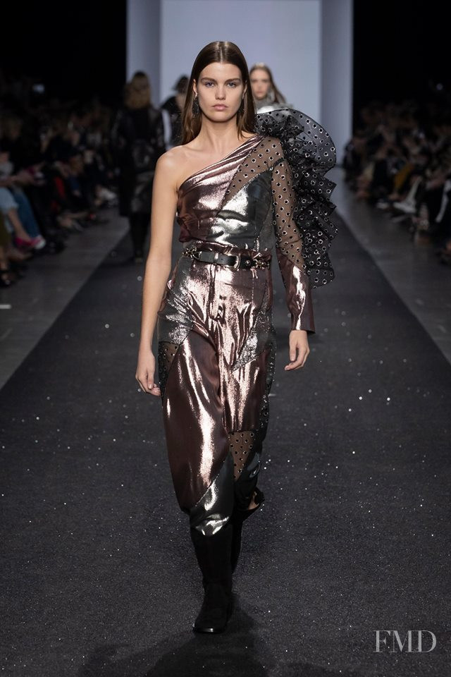 Luna Bijl featured in  the Alberta Ferretti fashion show for Autumn/Winter 2019