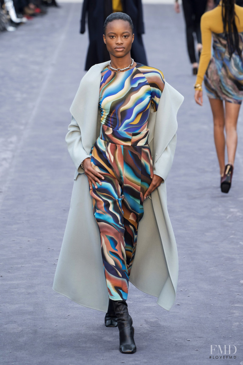 Mayowa Nicholas featured in  the Roberto Cavalli fashion show for Autumn/Winter 2019