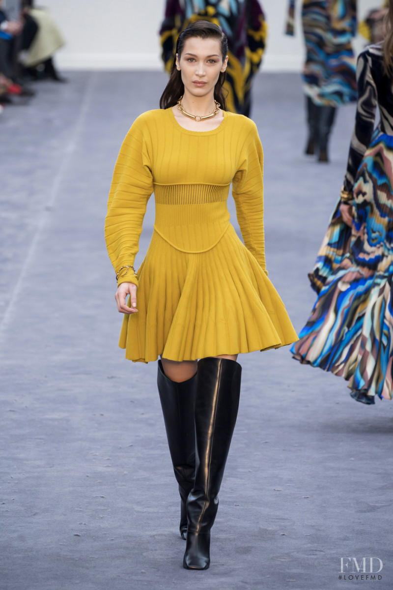Bella Hadid featured in  the Roberto Cavalli fashion show for Autumn/Winter 2019