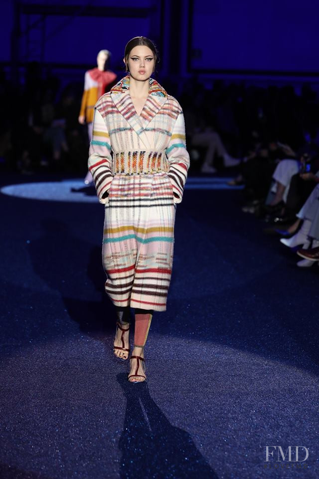 Lindsey Wixson featured in  the Missoni fashion show for Autumn/Winter 2019