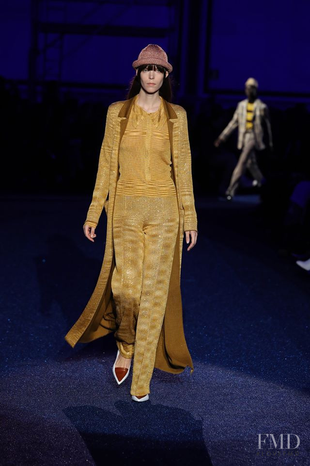 Meghan Collison featured in  the Missoni fashion show for Autumn/Winter 2019