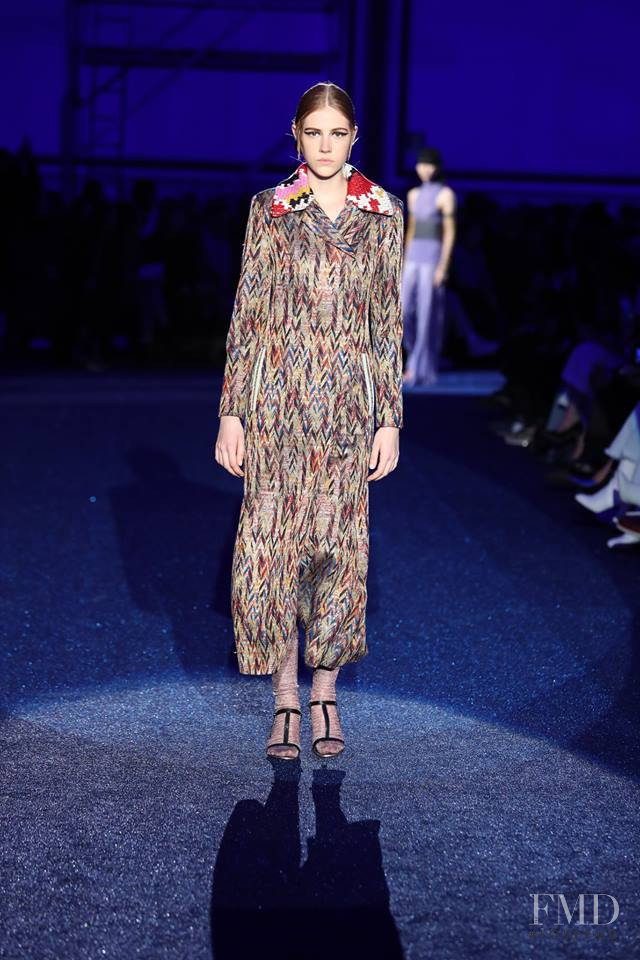 Liv Sillinger featured in  the Missoni fashion show for Autumn/Winter 2019