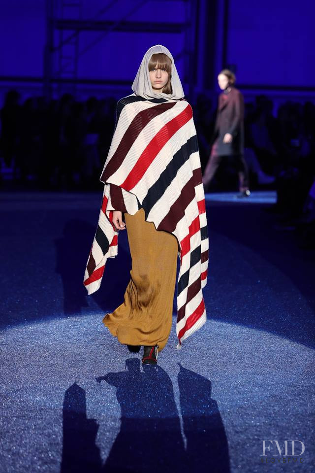 Maud Hoevelaken featured in  the Missoni fashion show for Autumn/Winter 2019
