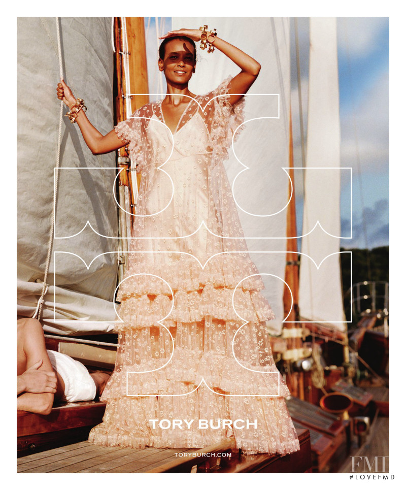 Liya Kebede featured in  the Tory Burch Tory Burch S/S 2019  advertisement for Spring/Summer 2019
