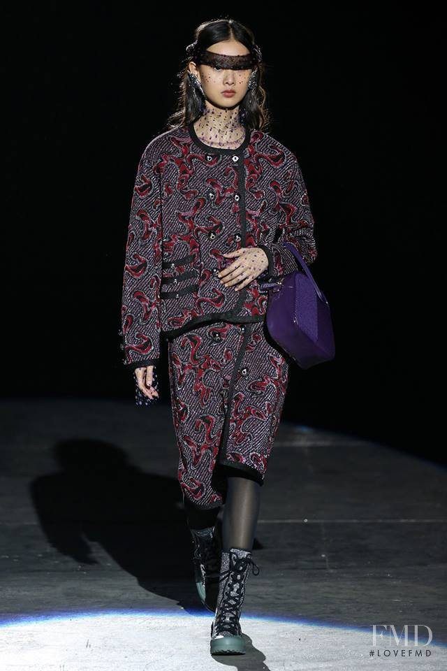 Shu Ping Li featured in  the Marco de Vincenzo fashion show for Autumn/Winter 2019