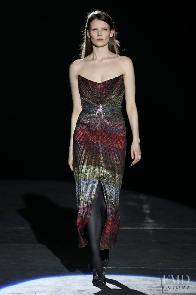 Kristin Lilja featured in  the Marco de Vincenzo fashion show for Autumn/Winter 2019