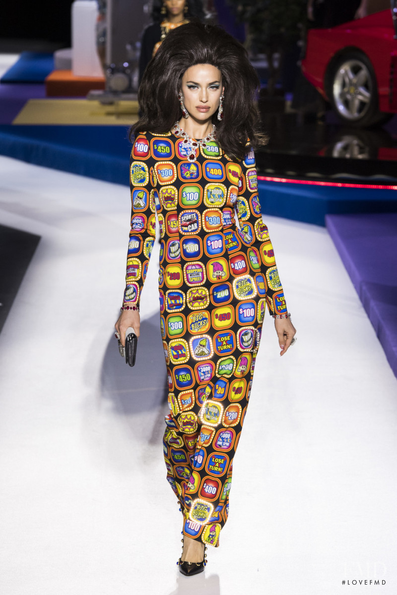 Irina Shayk featured in  the Moschino fashion show for Autumn/Winter 2019