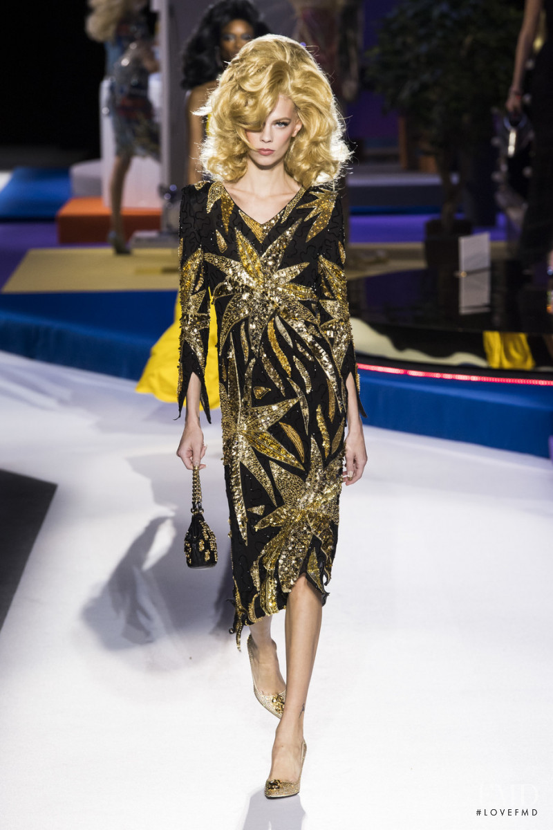 Lexi Boling featured in  the Moschino fashion show for Autumn/Winter 2019