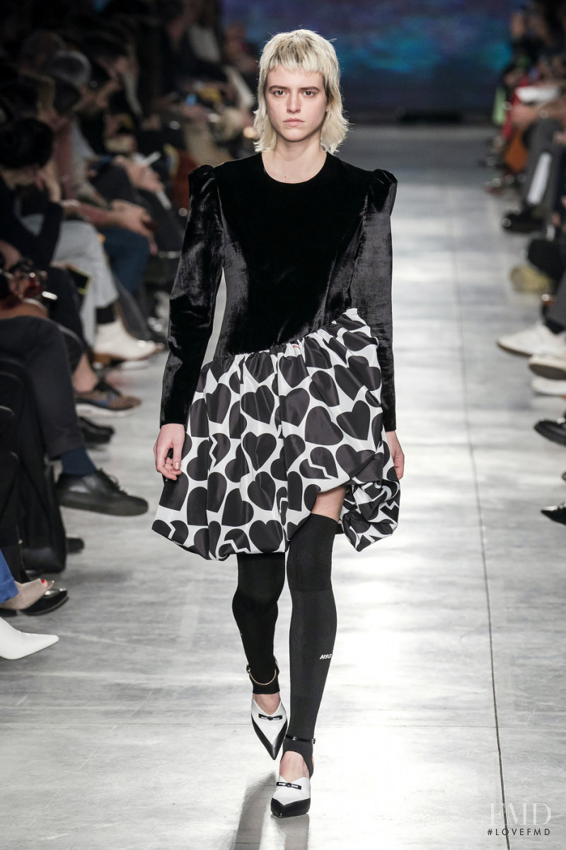 Martina Boaretto Giuliano featured in  the MSGM fashion show for Autumn/Winter 2019