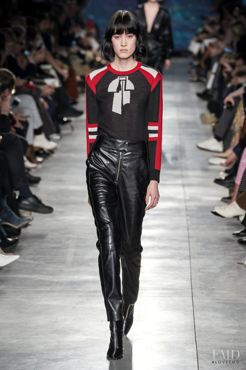Cami You-Ten featured in  the MSGM fashion show for Autumn/Winter 2019