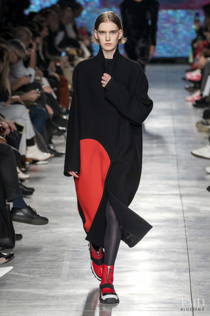 Ilya Vermeulen featured in  the MSGM fashion show for Autumn/Winter 2019