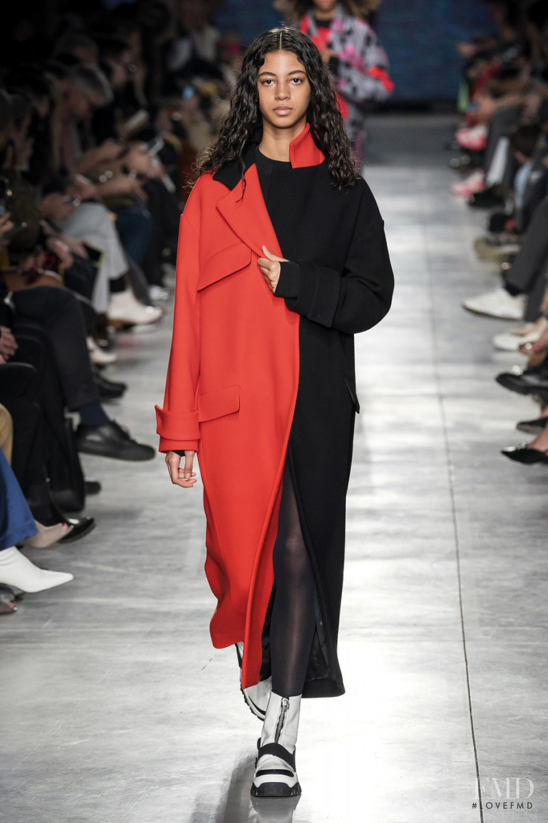 Rocio Marconi featured in  the MSGM fashion show for Autumn/Winter 2019