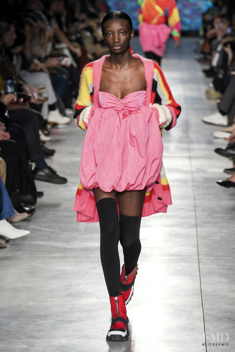 Assa Baradji featured in  the MSGM fashion show for Autumn/Winter 2019