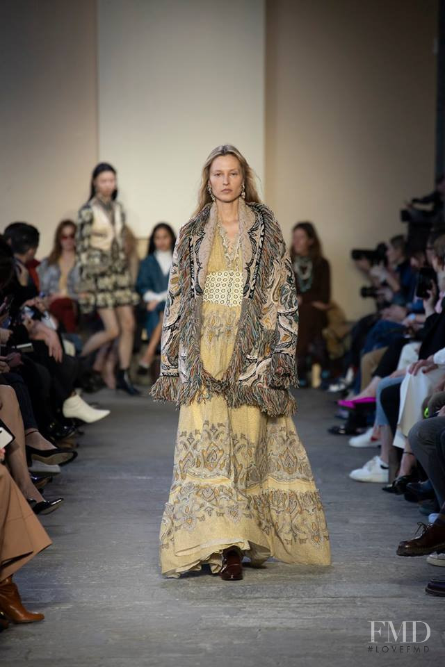 Liisa Winkler featured in  the Etro fashion show for Autumn/Winter 2019