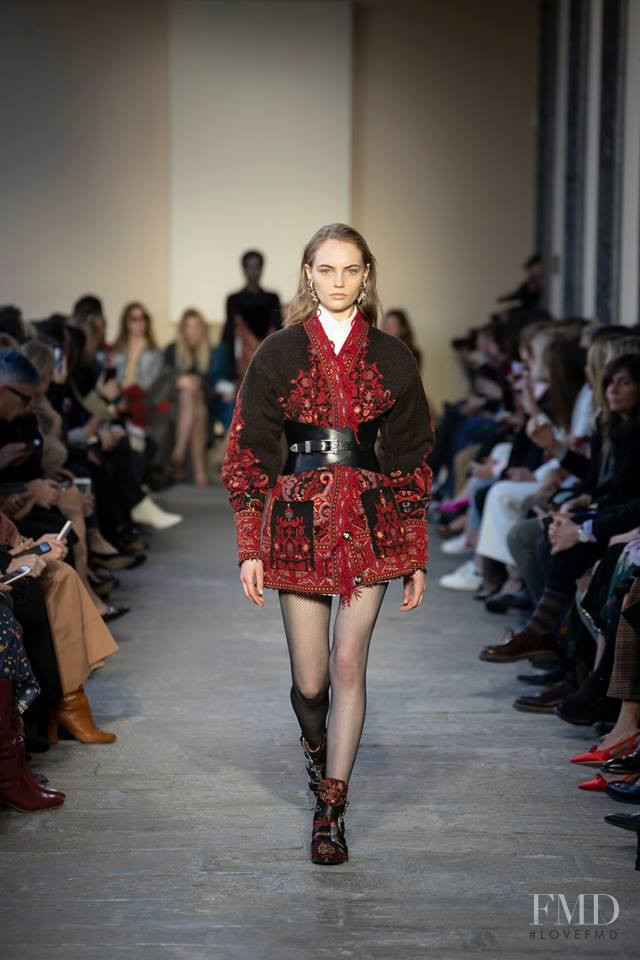 Fran Summers featured in  the Etro fashion show for Autumn/Winter 2019