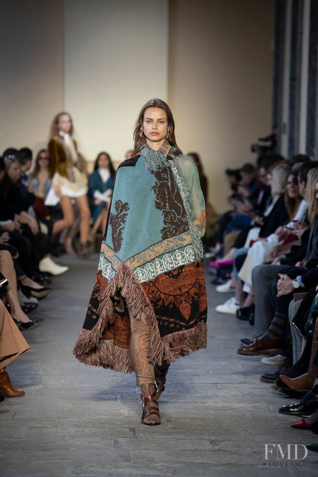 Birgit Kos featured in  the Etro fashion show for Autumn/Winter 2019