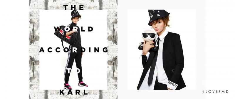 Luna Bijl featured in  the Karl Lagerfeld Karl Lagerfeld S/S 2019 advertisement for Spring/Summer 2019
