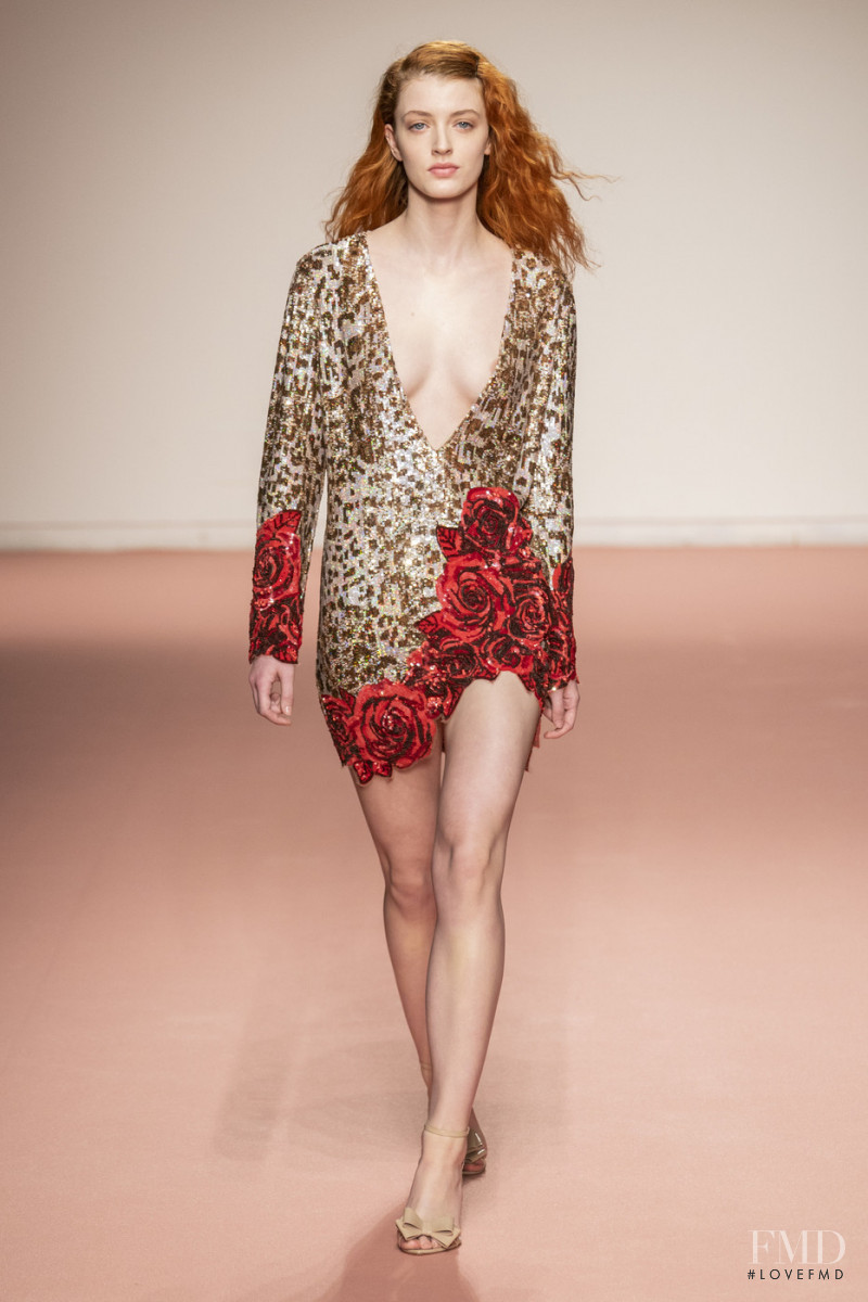 Belle Pierson featured in  the Blumarine fashion show for Autumn/Winter 2019