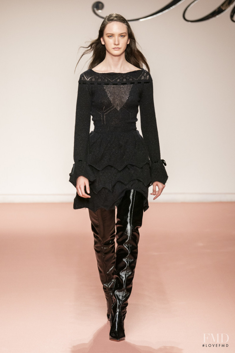 Polina Zavialova featured in  the Blumarine fashion show for Autumn/Winter 2019