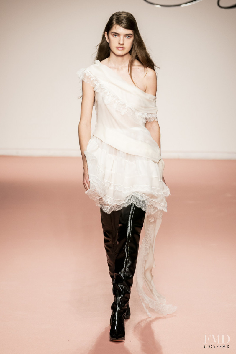 Skylar Tartz featured in  the Blumarine fashion show for Autumn/Winter 2019