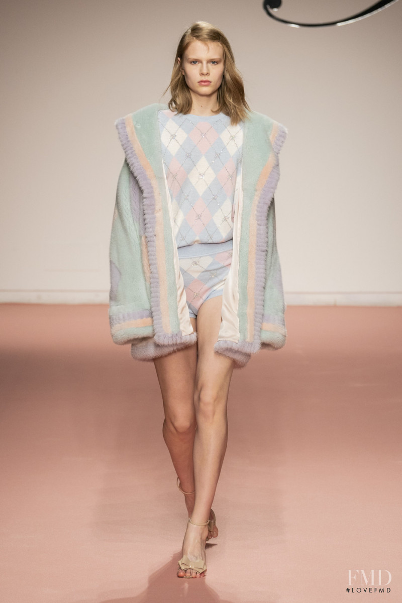 Estelle Nehring featured in  the Blumarine fashion show for Autumn/Winter 2019