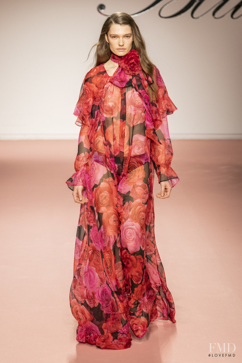 Laura Schoenmakers featured in  the Blumarine fashion show for Autumn/Winter 2019