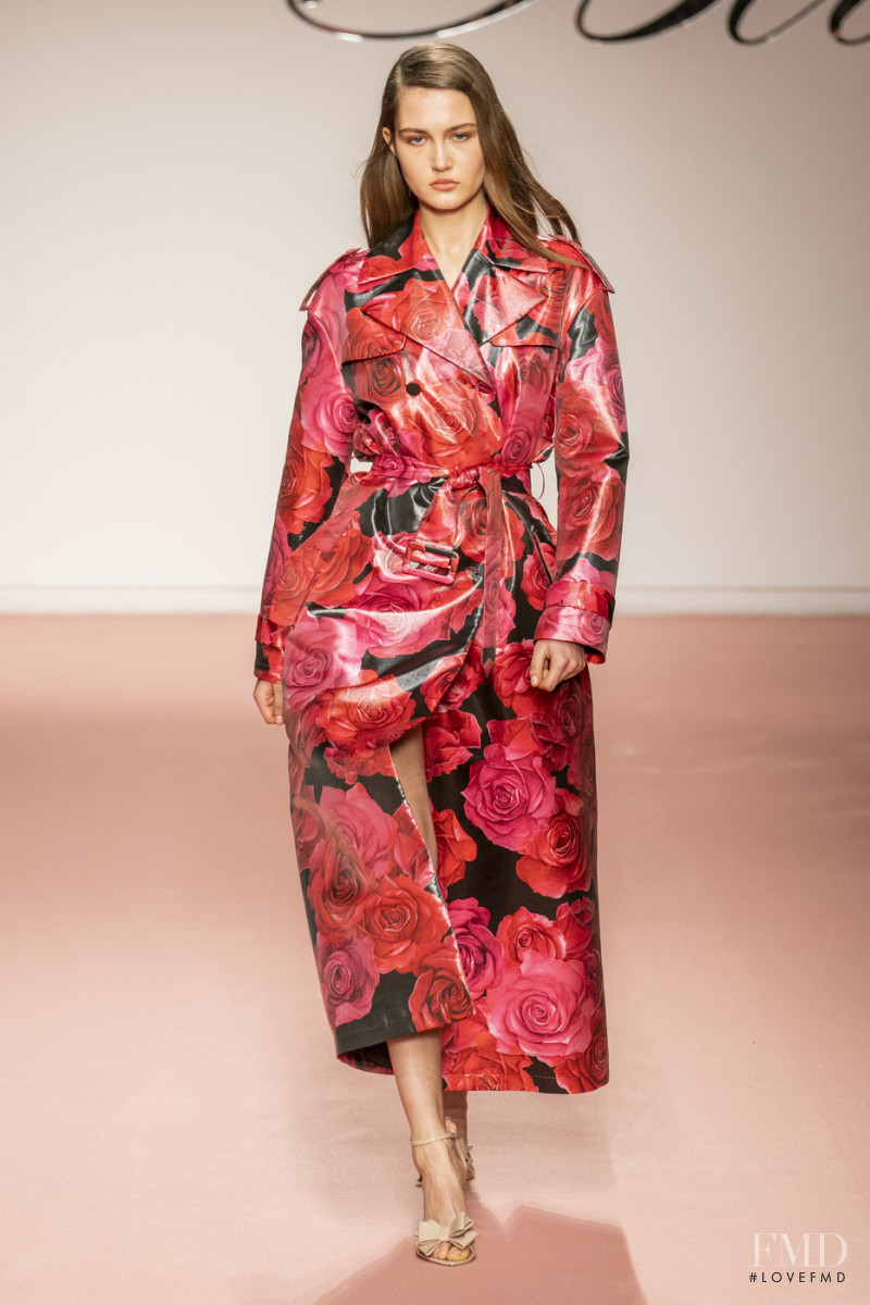 Vika Evseeva featured in  the Blumarine fashion show for Autumn/Winter 2019