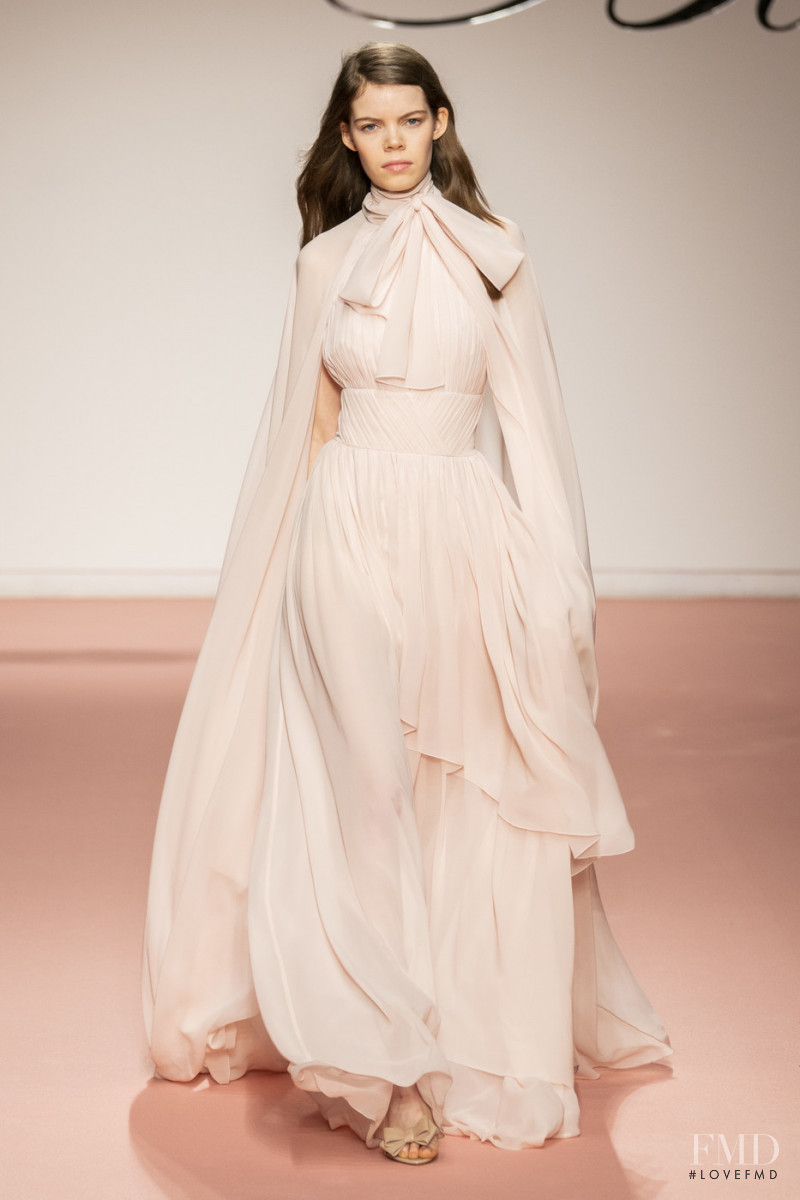 Nina Gulien featured in  the Blumarine fashion show for Autumn/Winter 2019