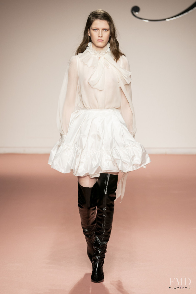 Tessa Bruinsma featured in  the Blumarine fashion show for Autumn/Winter 2019