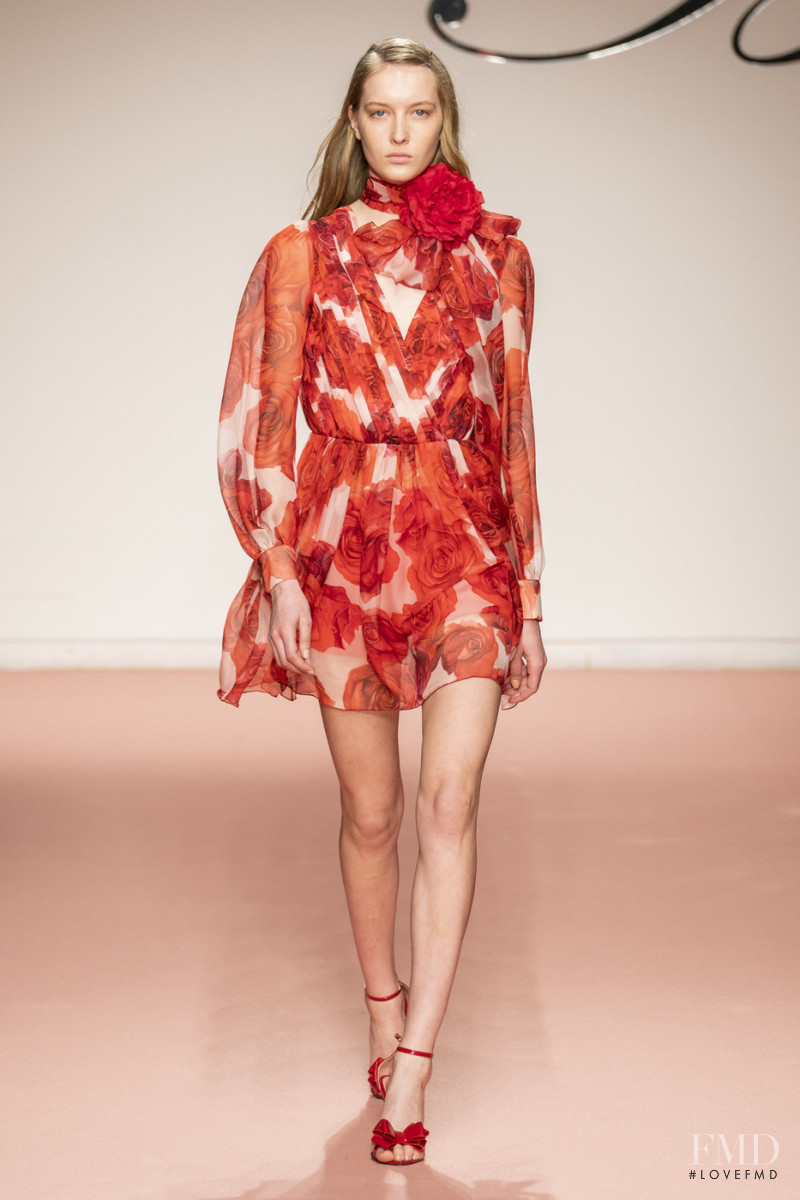 Kateryna Zub featured in  the Blumarine fashion show for Autumn/Winter 2019