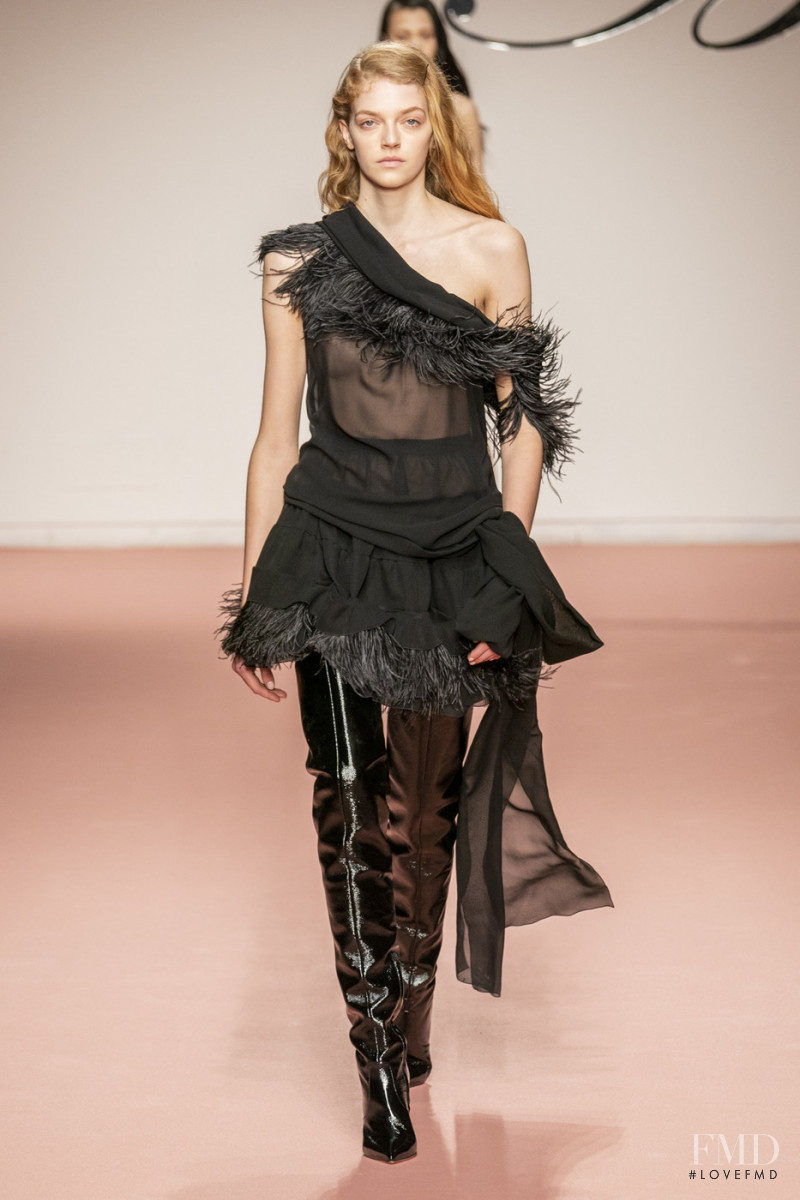 Eliza Kallmann featured in  the Blumarine fashion show for Autumn/Winter 2019