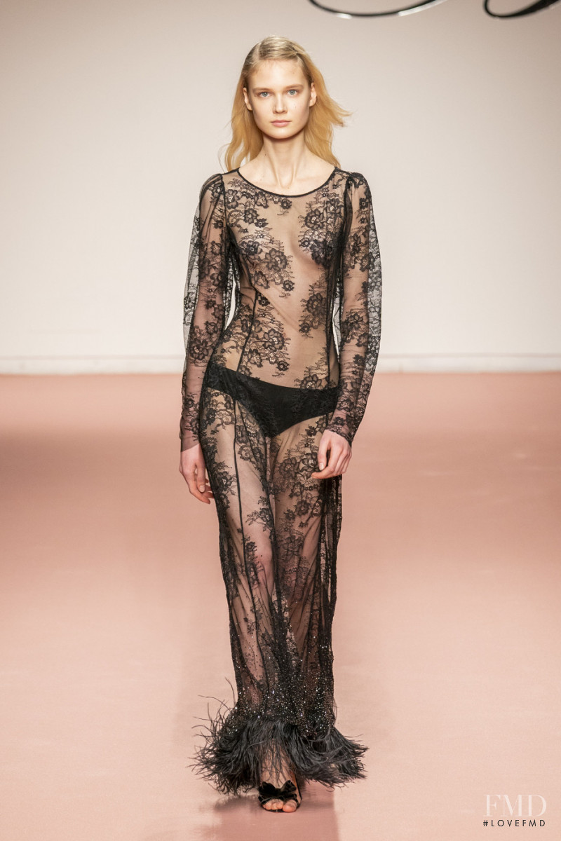 Alina Egorova featured in  the Blumarine fashion show for Autumn/Winter 2019