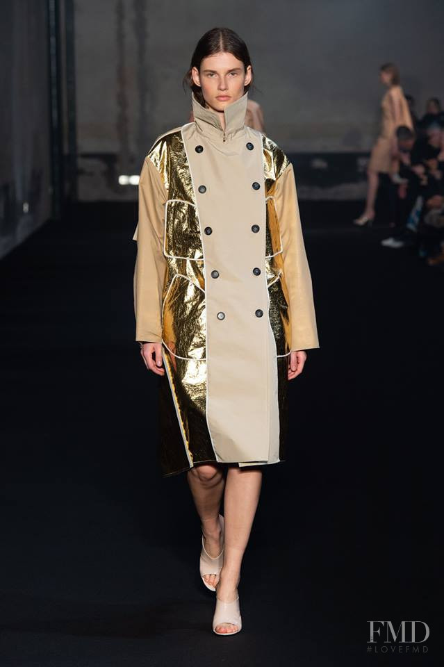 Giedre Dukauskaite featured in  the N° 21 fashion show for Autumn/Winter 2019