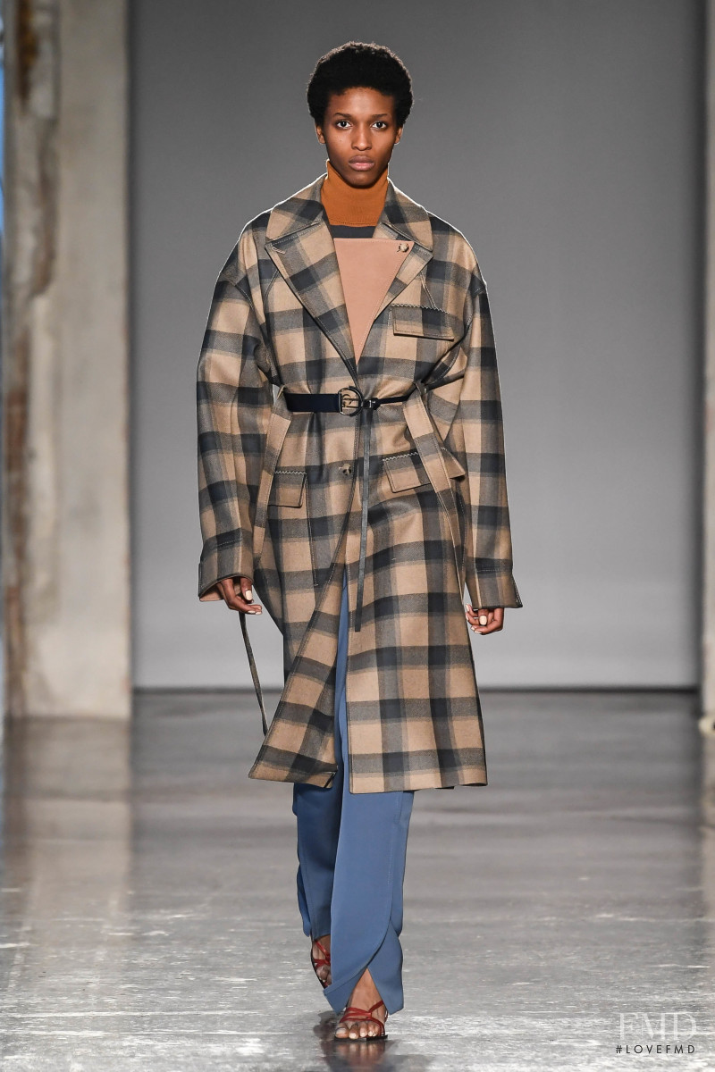 Kathia Nseke featured in  the Gabriele Colangelo fashion show for Autumn/Winter 2019