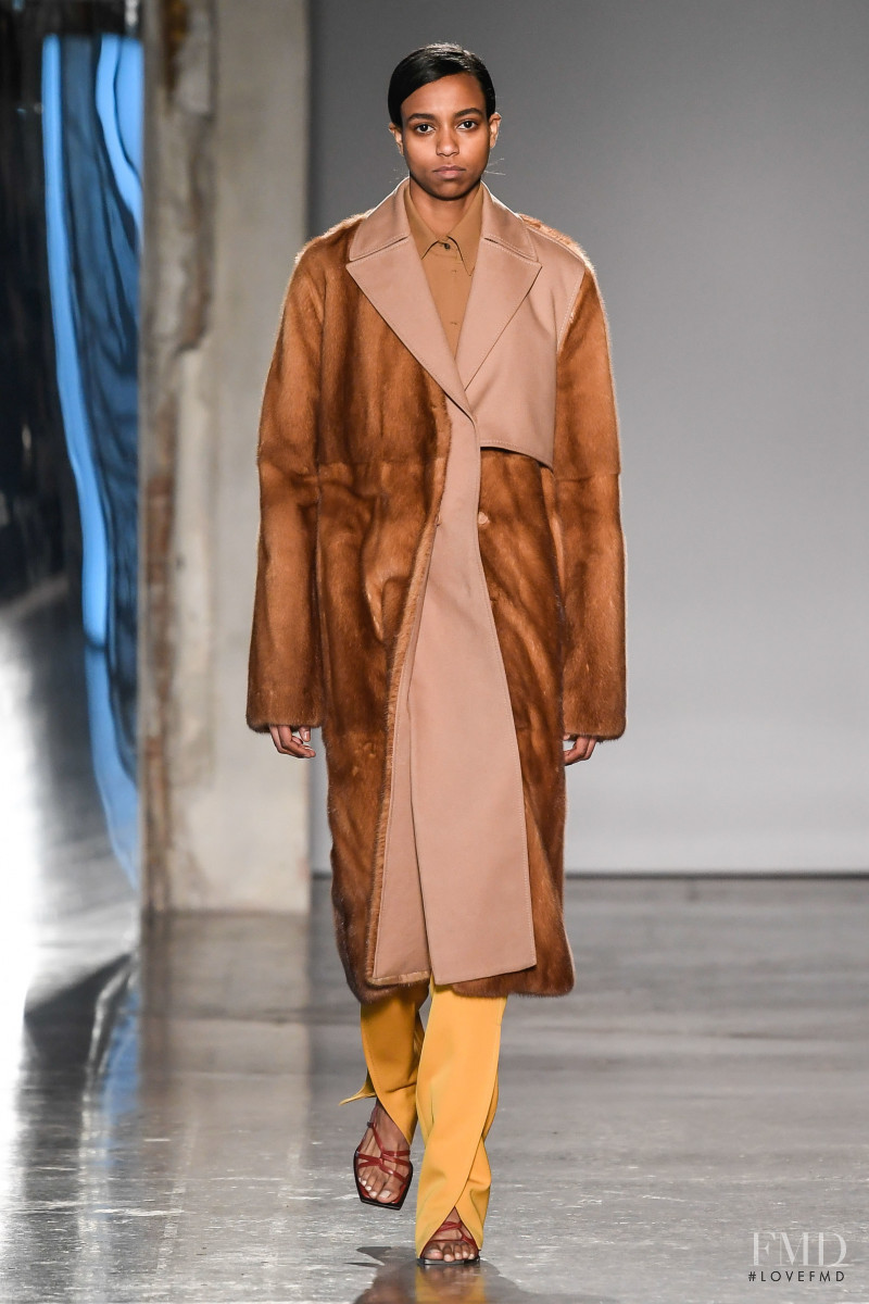 Carmen Amare featured in  the Gabriele Colangelo fashion show for Autumn/Winter 2019